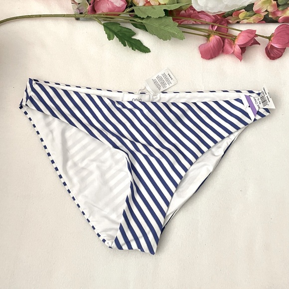 Onia Other - Onia Woman Strip Blue Bikini Bottom Size: L
